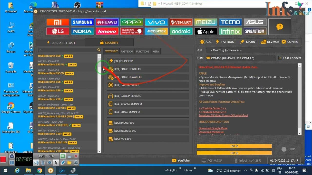 Huawei Y9 2019 Jkm Lx1 Kirin 710 Frp Reset Done Via Test Point By