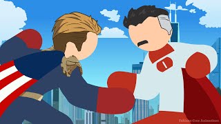 OmniMan VS Homelander Stick Fight!!