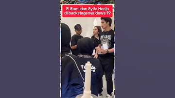 Syifa Hadju selalu ikut el rumi dukung dewa 19 #syifahadju #elrumi