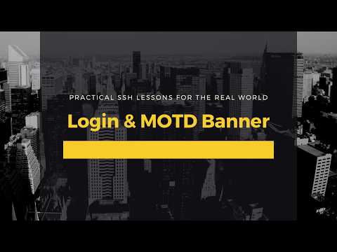 Setting up Banners in SSH