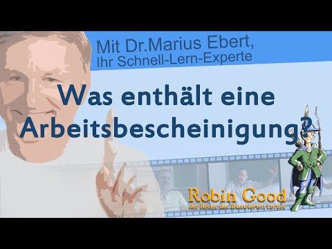 Video: So Stellen Sie Eine Arbeitsbescheinigung Aus