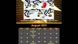 08 August 2011 Birthday Calendar.wmv