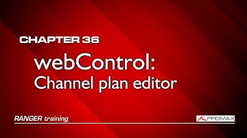 RANGER analyzers tutorial: [36] Chanel plan editor