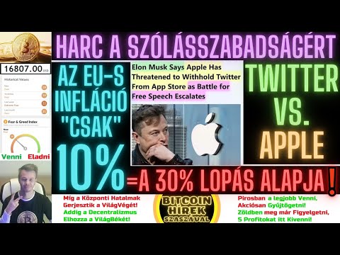 Bitcoin Hírek (1132) - Harc a SzólásSzabadságért (Twitter vs. Apple) 