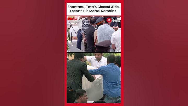 31-Year-Old Shantanu, Ratan Tata’s Closest Aide, Escorts His Mortal Remains Ahead of State Funeral