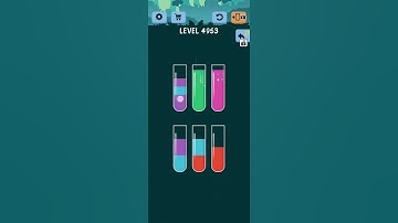 Water Color Sort Level 4953 Gameplay Solution