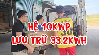 Hệ điện mặt trời 10kw mà lưu trữ tới 33kwh @LUXPOWERTEK @solarvietenergy