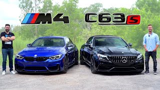 2020 BMW M4 vs Mercedes-AMG C63 S \/\/ Battle Of Brutes