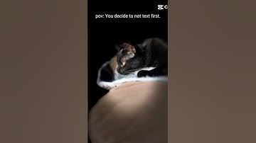You decide not to text first...