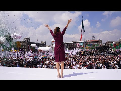 La transformación avanza. Zócalo de la Ciudad de México