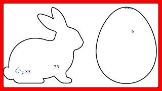 Zen Color by Number Mystery Picture From Easter Bunny and Egg to Cozy Rooms #coloringbook