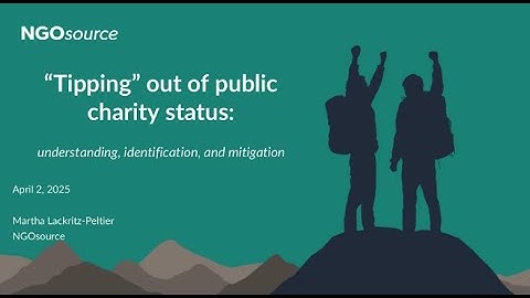 Navigating the Risk of "Tipping" in International Grantmaking