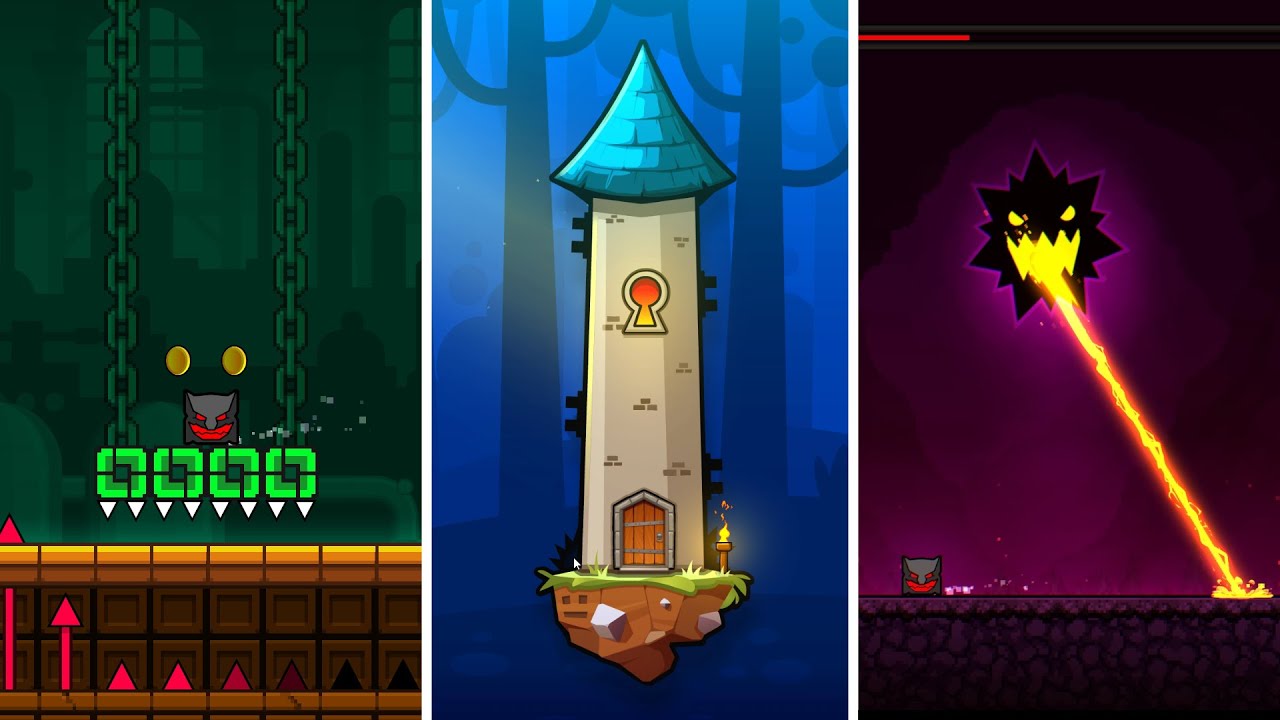 The tower complete // Geometry dash - YouTube