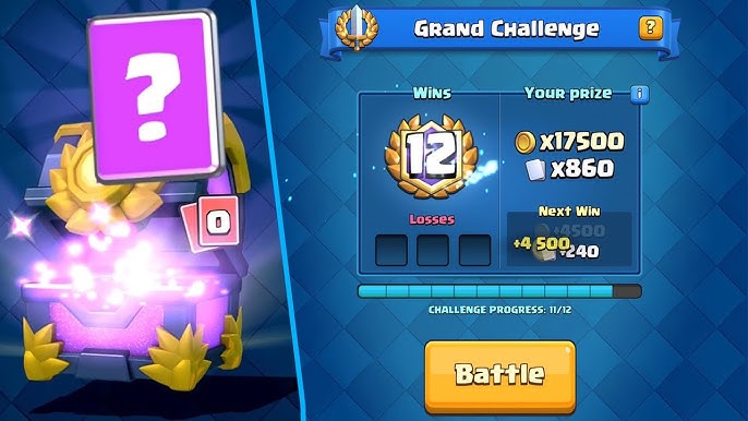 Crazy Game in the Grand Challenge 😱 #fyp #clashroyale #challenge