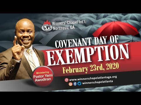 Covenant Day of Exemption Service | February 23, 2020 | WCIGA