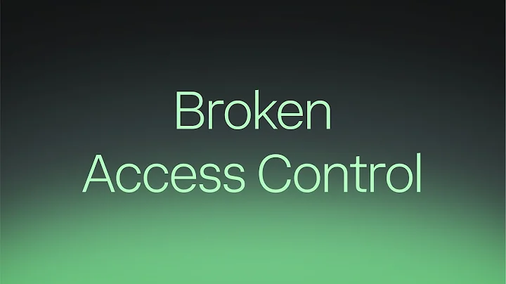 OWASP Top 10: Broken Access Control [1/10]