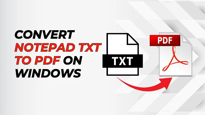 How to Convert Notepad TXT file to PDF on Windows (No software Required)