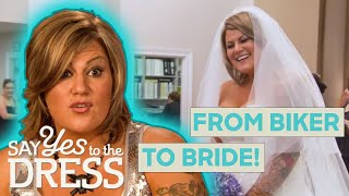 Biker Bride Swaps Leather For Glitz And Glamour | Say Yes To The Dress Biker Bride Swaps Leather For Glitz And Glamour | Say Yes To The Dress