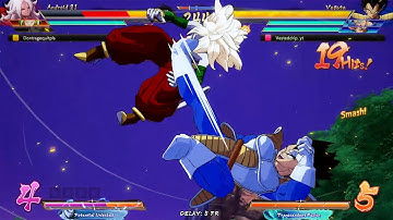 DBFZ Base Vegeta Fruit Loop Combo In A Match