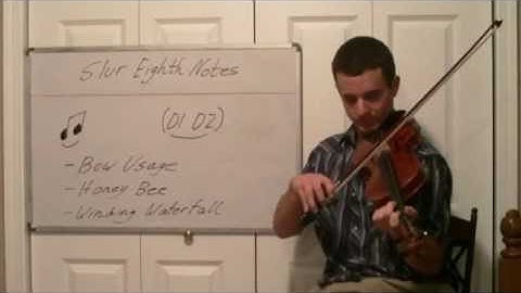Slur Eighth Notes with the Violin Bow - Technique Lesson