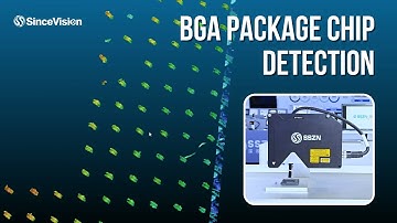 BGA Chip Inspection with SR9040 3D Laser Profiler | 6400 X-axis points and 3μm repetition accuracy