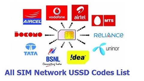 All SIM Network USSD Codes (Airtel, Vodafone,Jio, Docomo, Idea, BSNL)