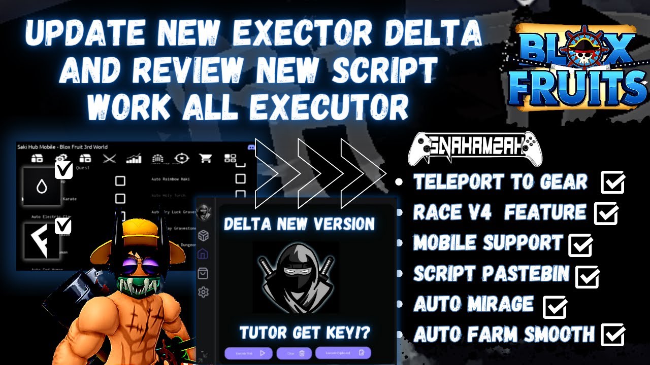 NEW UPDATE ] EXECUTOR ANDROID DELTA AND REVIEW NEW SCRIPT, AUTO FARM, ANTI LAG