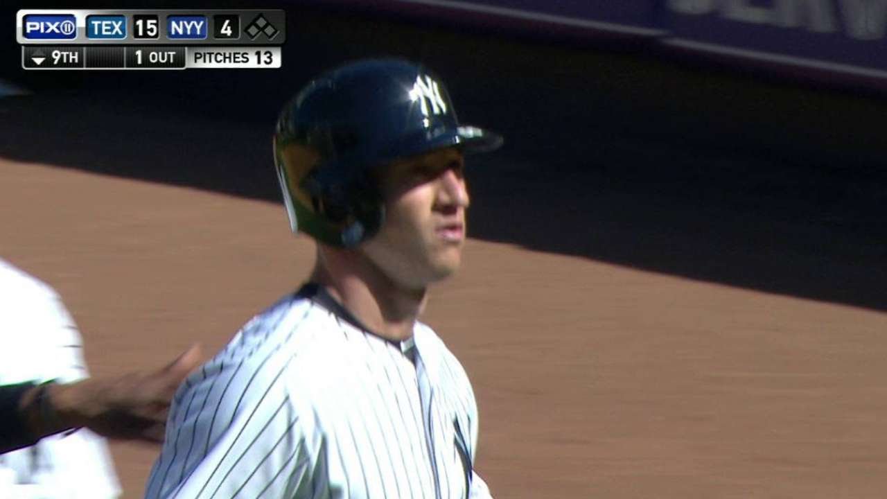 TEX@NYY: Heathcott's grounder nets first career RBI
