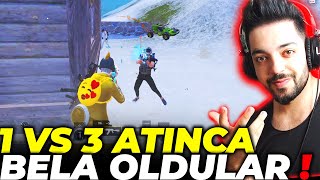 1 VS 3 ATINCA BAŞIMA BELA OLDULAR ! ONE MAN SQUAD - PUBG Mobile