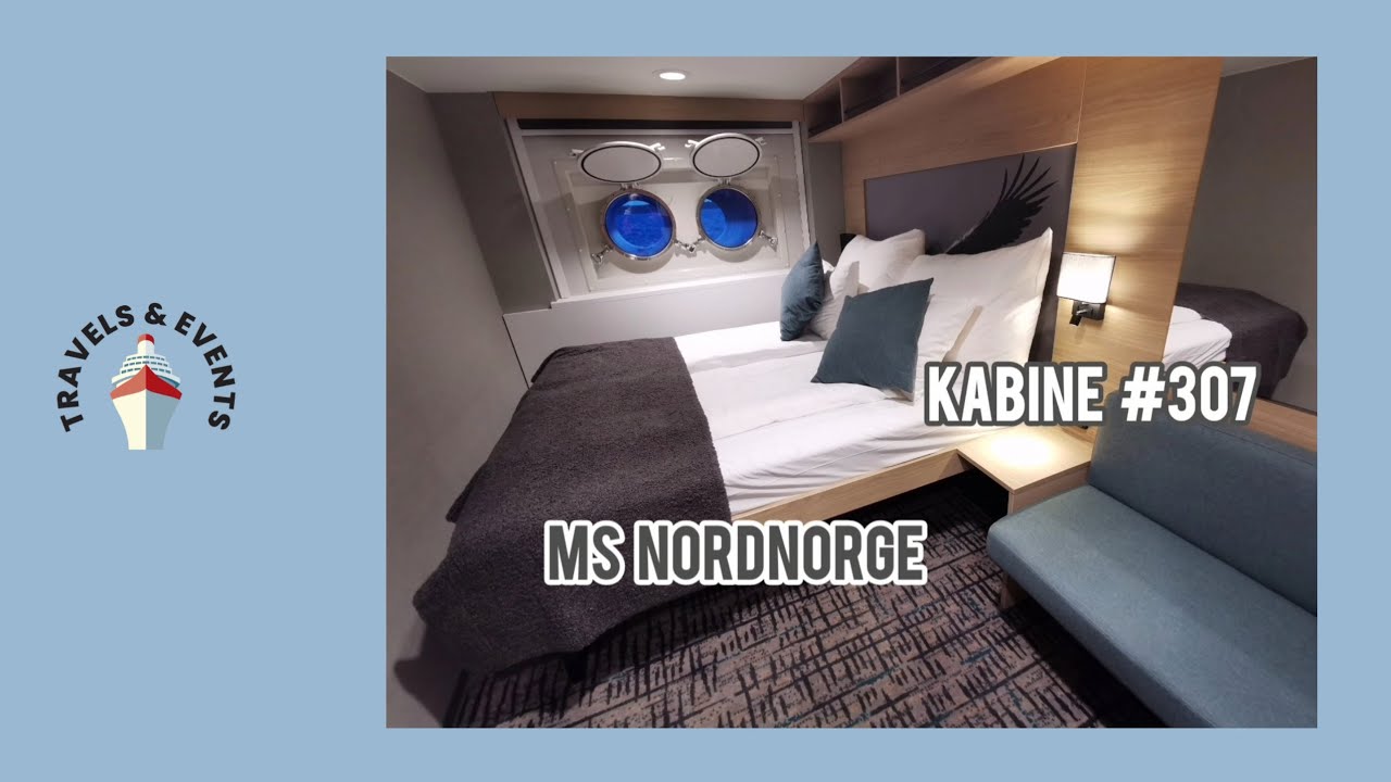 MS Nordnorge Kabine #307 Kat L2D #bullaugen #hurtigruten #postschiff