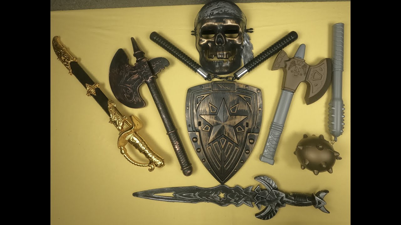 medieval toy set, pirate mask, sword shield toys