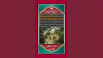 قَالَتۡ أَنَّىٰ يَكُونُ لِي غُلَٰمٞ وَلَمۡ يَمۡسَسۡنِي بَشَرٞ - سورة مريم - القارئ ماهر المعيقلي
