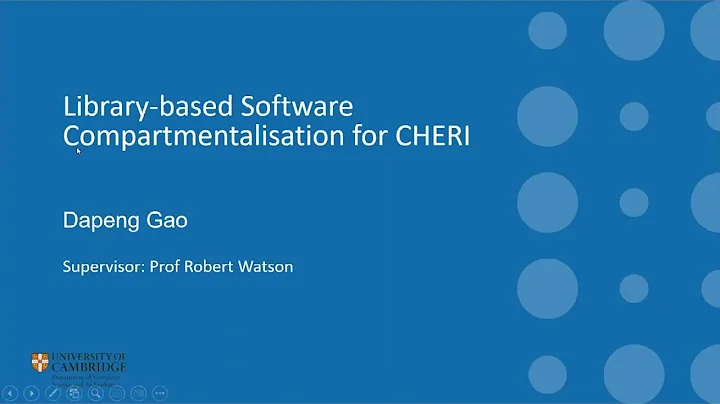 Library-based Software Compartmentalisa...  for CH...
