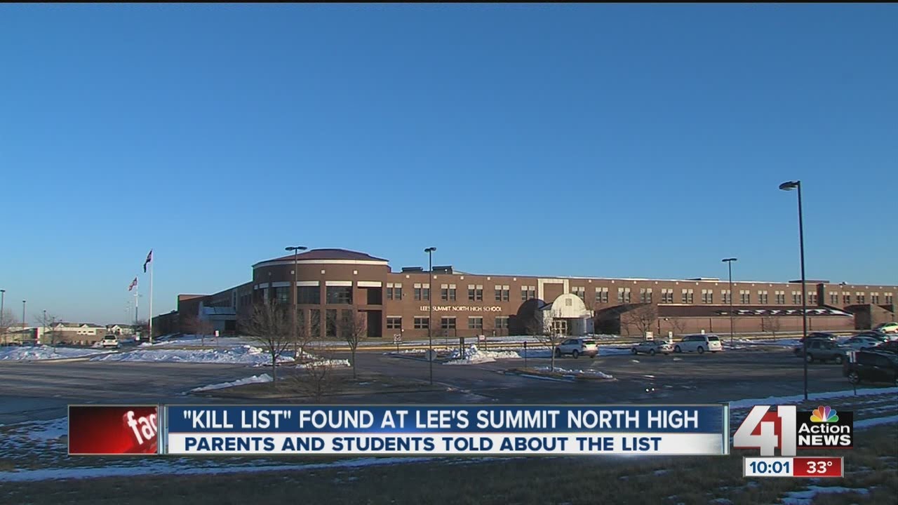 Kill list' found at Lee's Summit high school - YouTube