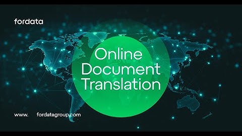 AI Translations in Fordata VDR