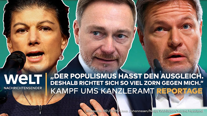KAMPF UMS KANZLERAMT: Deutschland hat die Wahl - Habeck, Lindner und Wagenknecht ganz bürgernah