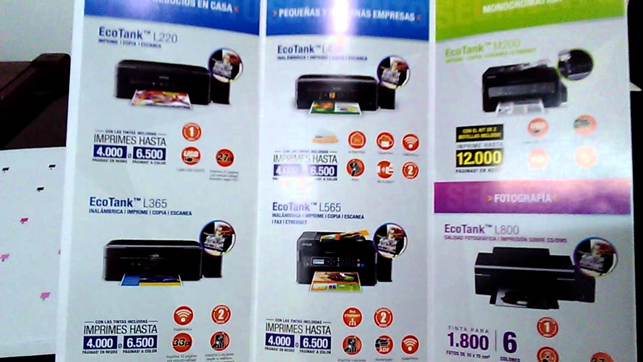 IMPRESORAS EPSON NUEVOS MODELOS 2015 MANTENIMIENTO, REPARACION  L220,L365,L565 - YouTube