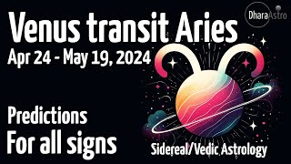 Venüs Koç'ta geçiş yapıyor | 24 Nisan - 19 Mayıs 2024 | Vedik Astroloji