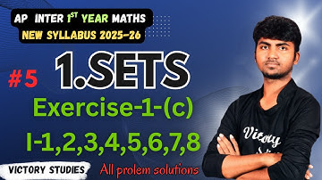 Sets Class 11 | Class 11 Sets exercise 1 c telugu | Class 11 Maths Sets exercise 1 c in Telugu |