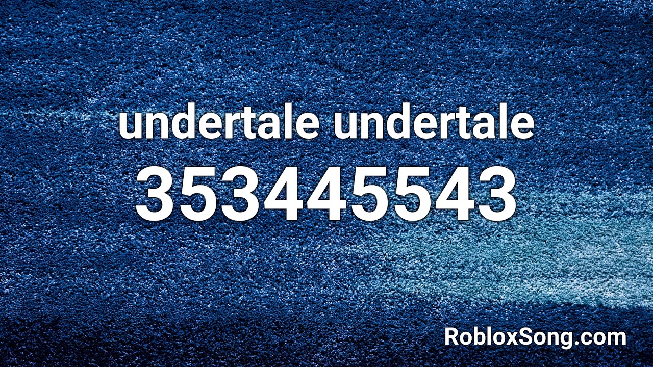 ID for Music on Roblox on X: Explore music with Undertale Roblox ID  Immerse yourself in the captivating world of Undertale as you play Roblox,  accompanied by its unforgettable music. #robloxsongids #robloxmusiccodes #