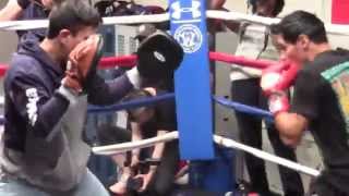 Edgar Sosa COMPLETE MITT WORKOUT vs Roman Gonzalez
