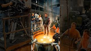 Terminator 2 (1991) Detrás de Cámaras 🦾 Así se hicieron los efectos reales #Shorts