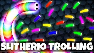 TROLLING PEOPLE IN SLITHERIO | Slither.io Funny Moments and Trolling