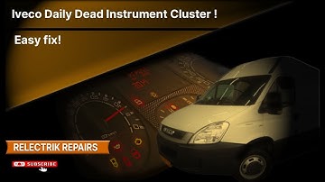 IVECO DAILY INSTRUMENT CLUSTER ISSUE EASY FIX!