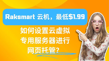 如何设置云虚拟专用服务器进行网页托管？ - Raksmart VPS最低仅需$0.99美金