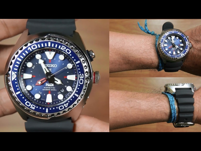 Seiko Kinetic SUN065P1 PADI GMT Divers - UNBOXING - YouTube