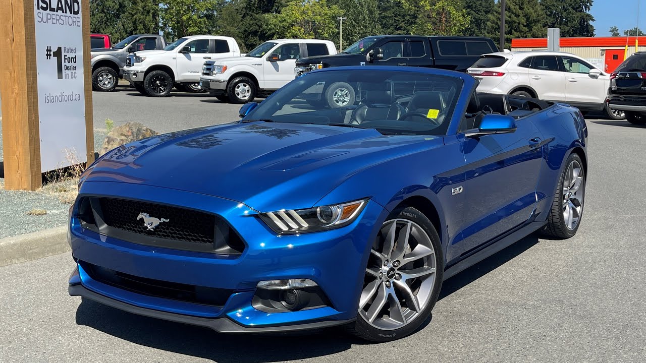 2017 Ford Mustang GT Premium + convertible, Leather, NAV Review