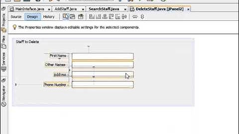 how to develop java GUI application staff management system part 17