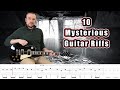 10 mysterious guitar riffs with tabs