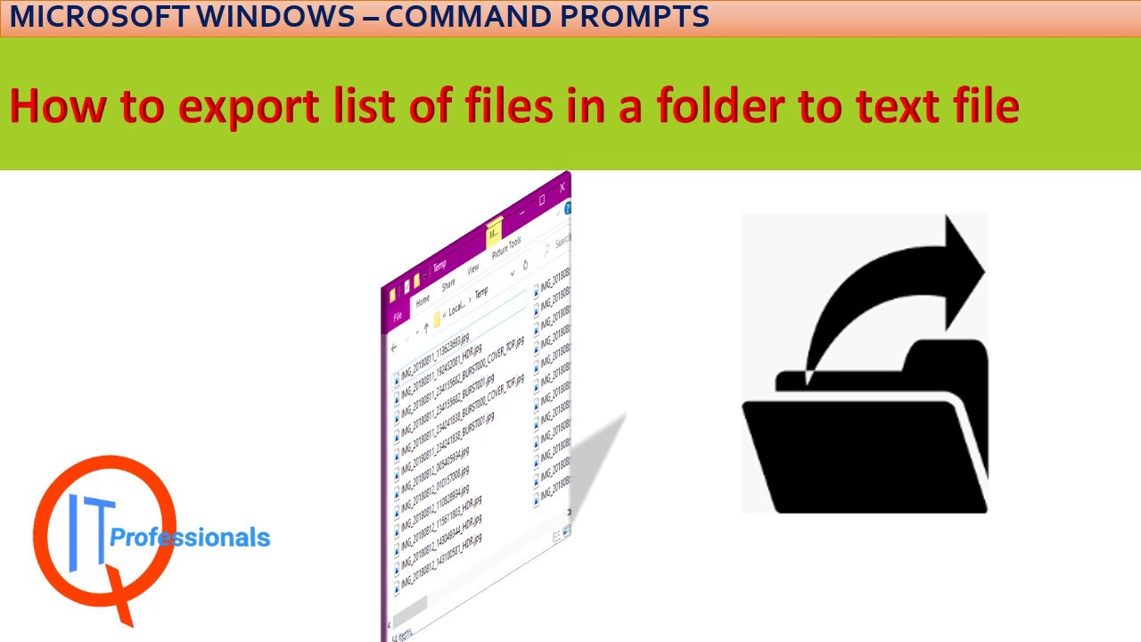 how to export directory list to text file how to export directory list to text file